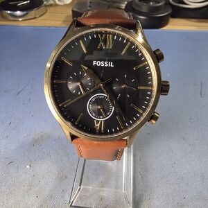 Fossil Men's Black and Brown Mens Watch